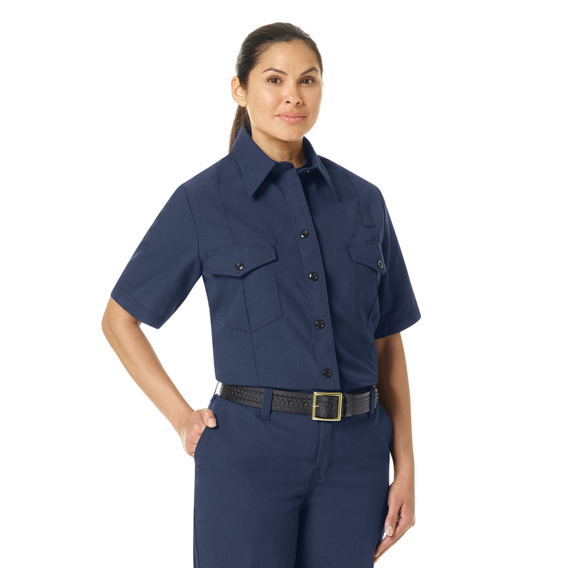 Women's Classic Short Sleeve Firefighter Shirt image number 8