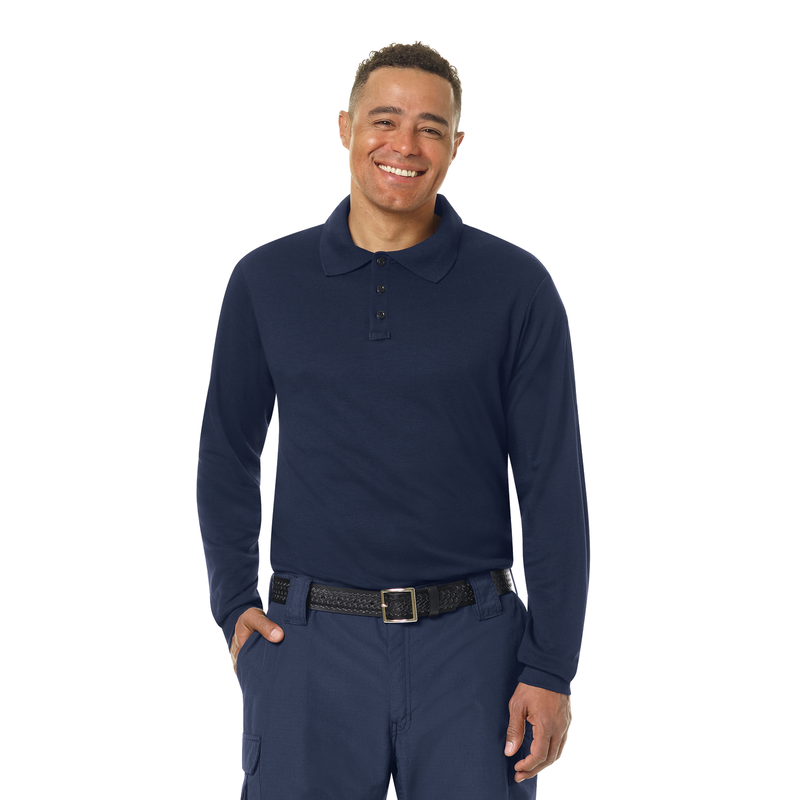 Men's Long Sleeve Station Wear Polo Shirt image number 5