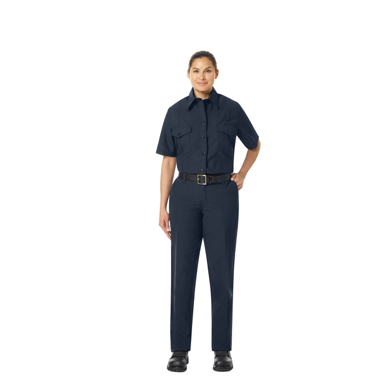 Women's Classic Short Sleeve Firefighter Shirt image number 3