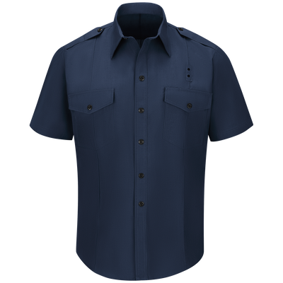 Men's Non-FR 100% Cotton Short Sleeve Fire Chief Shirt