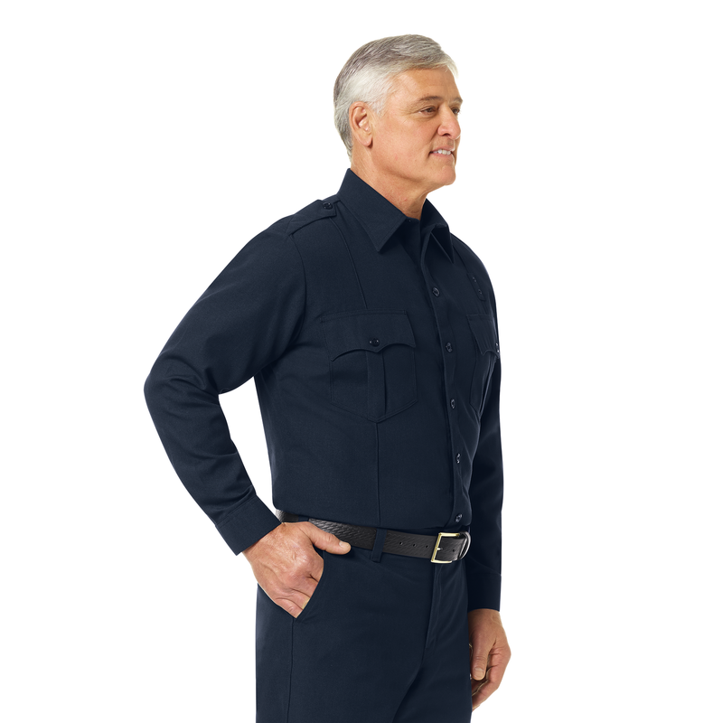 Men's Classic Long Sleeve Fire Officer Shirt image number 9