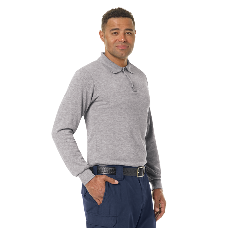 Men's Long Sleeve Station Wear Polo Shirt image number 8